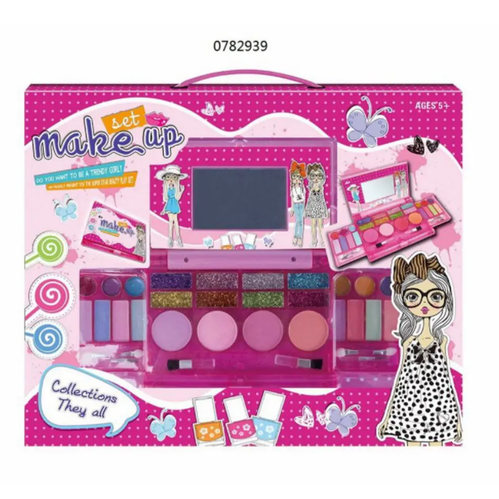 Cosmetics Pretend Makeup Essential Set Children's Makeup Set With Cosmetic Bag Suitable For Gifts For Girls
Cosmetics Pretend Makeup Essential Set Children's Makeup Set With Cosmetic Bag Suitable For Gifts For Girls