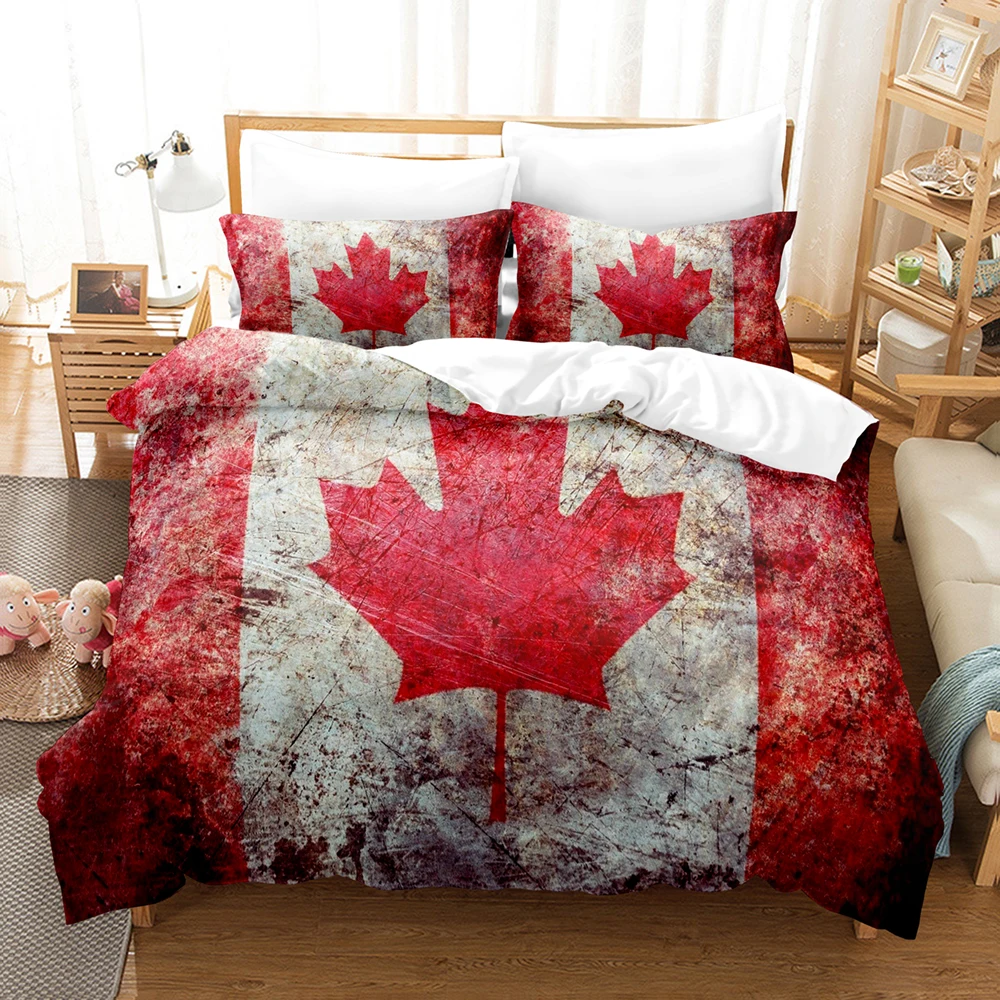 Canada Flag Bedding Set Single Twin Full Queen King Size Europe America Developed Country Bed Set Kids Bedroom Duvetcover Sets
Canada Flag Bedding Set Single Twin Full Queen King Size Europe America Developed Country Bed Set Kids Bedroom Duvetcover Sets