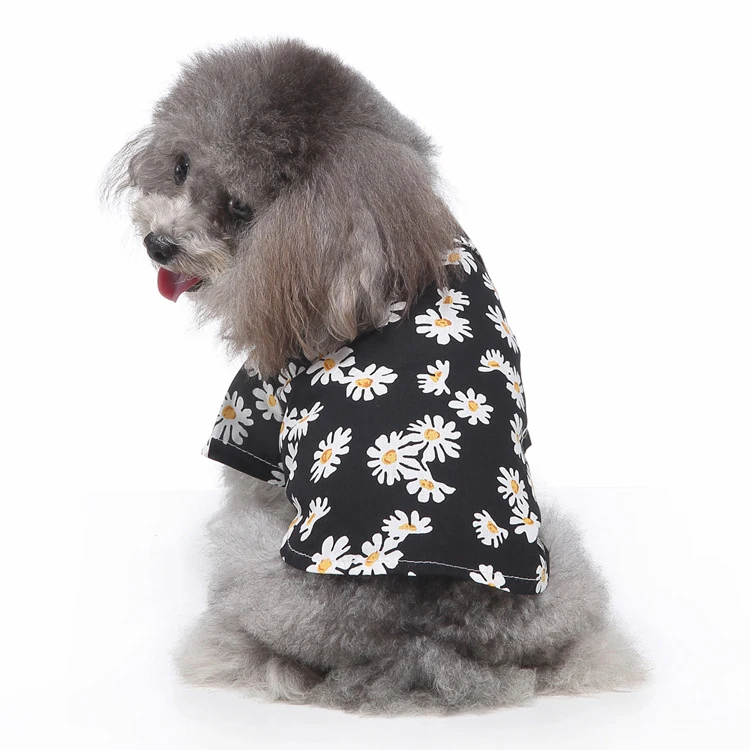 Pet Dogs Cats Clothes Cotton Pet Short Sleeves Shirts Spring Summer Daisy Print Shirts Pet Supplies Summer Beach Clothes 
Pet Dogs Cats Clothes Cotton Pet Short Sleeves Shirts Spring Summer Daisy Print Shirts Pet Supplies Summer Beach Clothes