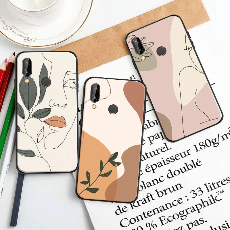 Abstract Art Line Flower Girl Soft TPU Phone Case For Huawei P Smart Z 2019 2021 P20 P30 P40 P40 Lite Pro Coque Black Cover
Abstract Art Line Flower Girl Soft TPU Phone Case For Huawei P Smart Z 2019 2021 P20 P30 P40 P40 Lite Pro Coque Black Cover