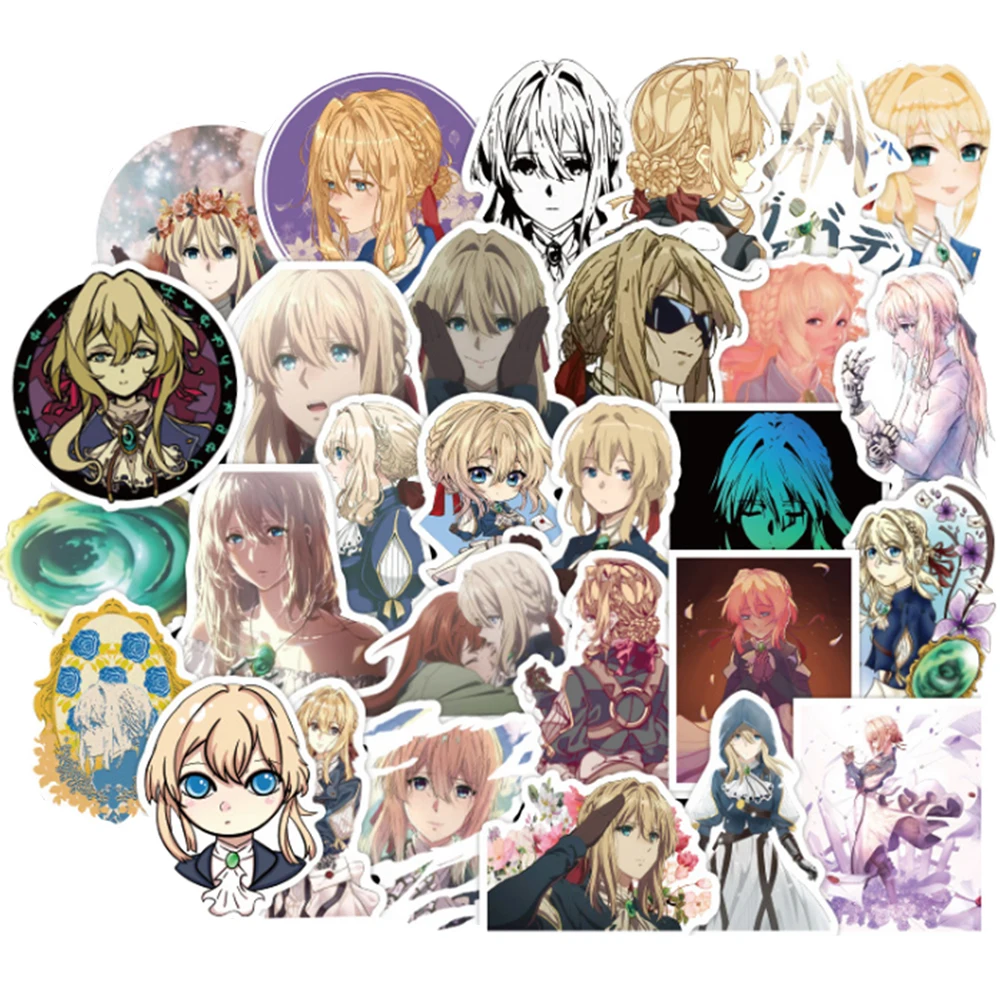 10/30/50PCS Violet Evergarden Anime Cute Character Sticker Skateboard Luggage Decoration Children Toys Wholesale
10/30/50PCS Violet Evergarden Anime Cute Character Sticker Skateboard Luggage Decoration Children Toys Wholesale
