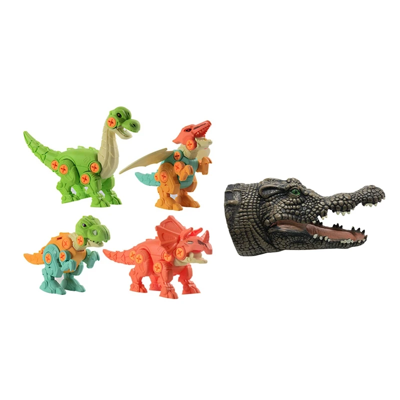 4PCS Kids Toys Take Apart Dinosaurs For Age 3 4 5 6 7 Year Old With Soft Animal Toys Model Dinosaur Hand Puppet Toy 
4PCS Kids Toys Take Apart Dinosaurs For Age 3 4 5 6 7 Year Old With Soft Animal Toys Model Dinosaur Hand Puppet Toy