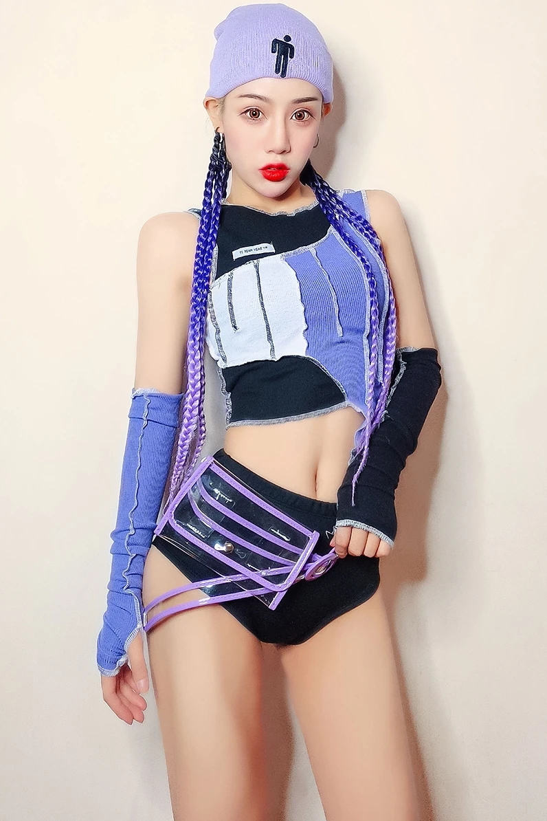 New Nightclub Bar Jazz Performance Clothes DS Dj Female Singer Stage Costumes Purple GOGO Sexy Splicing Tight Suit DT3087
New Nightclub Bar Jazz Performance Clothes DS Dj Female Singer Stage Costumes Purple GOGO Sexy Splicing Tight Suit DT3087