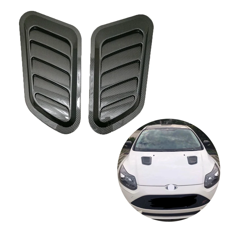 1 Pair Universal Car Front Bonnet Vents Hood Car Decorative ABS Plastic Air Flow Intake Scoop Turbo Bonnet Vent Cover
1 Pair Universal Car Front Bonnet Vents Hood Car Decorative ABS Plastic Air Flow Intake Scoop Turbo Bonnet Vent Cover