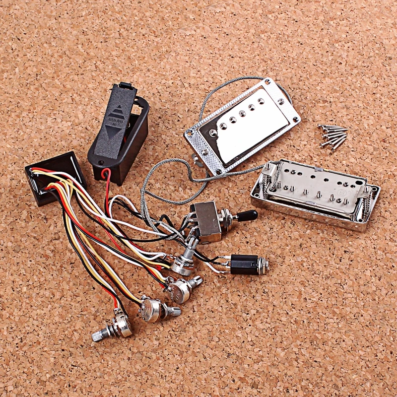 Active LP Electric Guitar Pickup Humbucker with Electronic Circuit and Battery Box Set Guitar Accessories
Active LP Electric Guitar Pickup Humbucker with Electronic Circuit and Battery Box Set Guitar Accessories