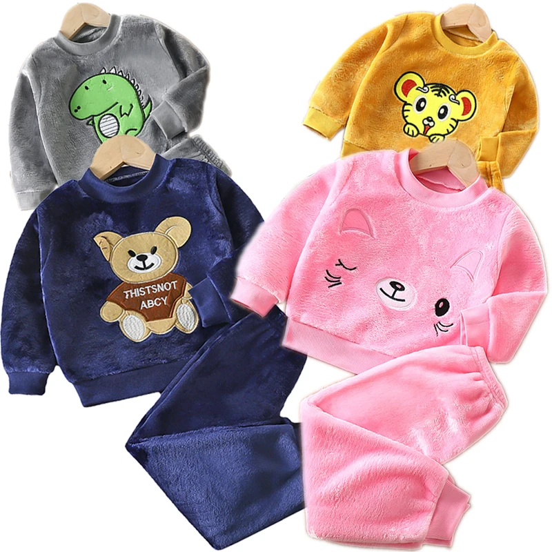 Winter Pajamas For Children Toddler Cartoon Matching Clothes Sets Baby Boy Girls Warm Velvet Indoor Homewear Kids Sleepwear
Winter Pajamas For Children Toddler Cartoon Matching Clothes Sets Baby Boy Girls Warm Velvet Indoor Homewear Kids Sleepwear