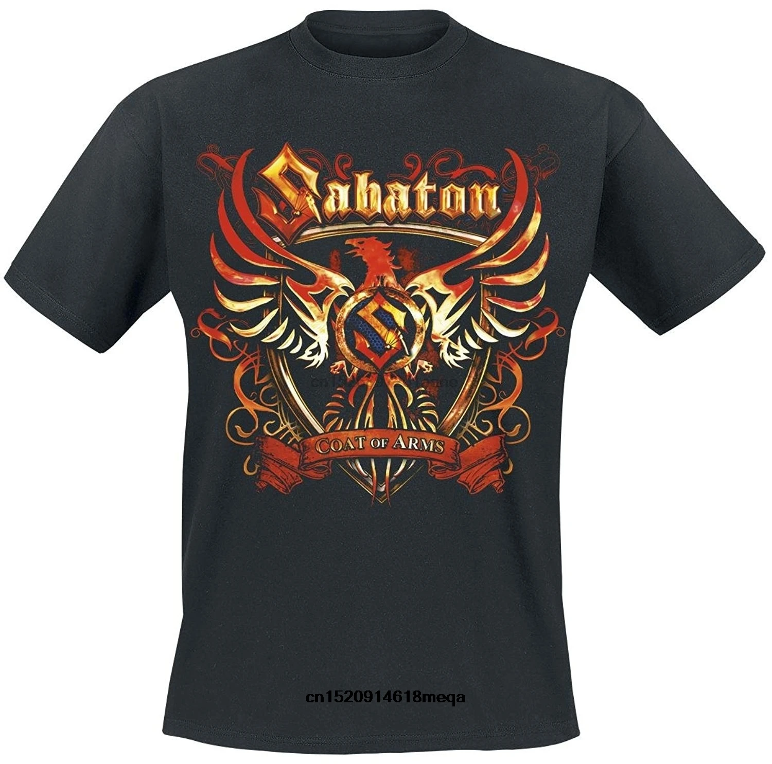 t shirt Mens Short Sleeve T-Shirt Sabaton Coat Of Arms T-Shirt black Men cotton Black T shirts Printed on both sides
t shirt Mens Short Sleeve T-Shirt Sabaton Coat Of Arms T-Shirt black Men cotton Black T shirts Printed on both sides
