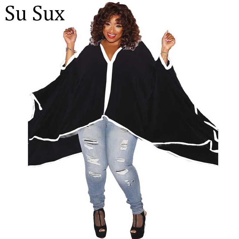 Женский свитер-накидка с V-образным вырезом и рукавом летучая мышь 
Женский свитер-накидка с V-образным вырезом и рукавом летучая мышь