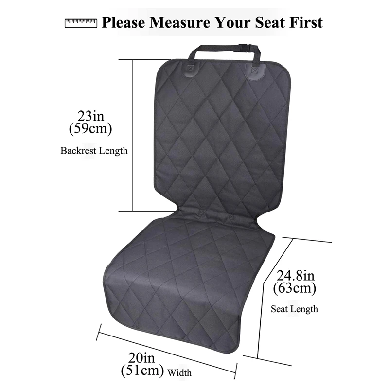 Dog Car Seat Covers with Universal Fit Pet Protectors Anti-Slip Backing for Most Cars SUVs & MPVs Black | Автомобили и
