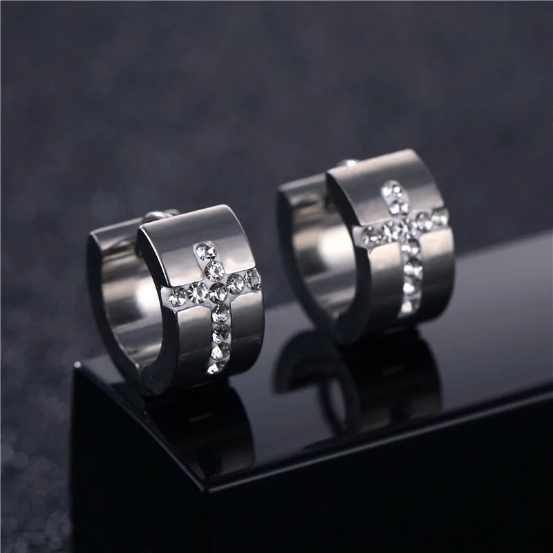 1Pcs Creative Fashion Titanium Steel Engraving The Cross Ear for Men and Women Stainless Steel Jewelry
1Pcs Creative Fashion Titanium Steel Engraving The Cross Ear for Men and Women Stainless Steel Jewelry