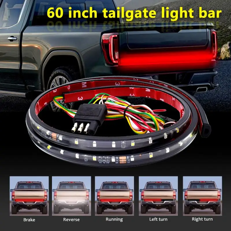 New 60 Inch Truck LED Tailgate Strip Light 12V Pickup Truck Steering Reversing Two-Color Light Strip 6000k 720LM Light For Car
New 60 Inch Truck LED Tailgate Strip Light 12V Pickup Truck Steering Reversing Two-Color Light Strip 6000k 720LM Light For Car