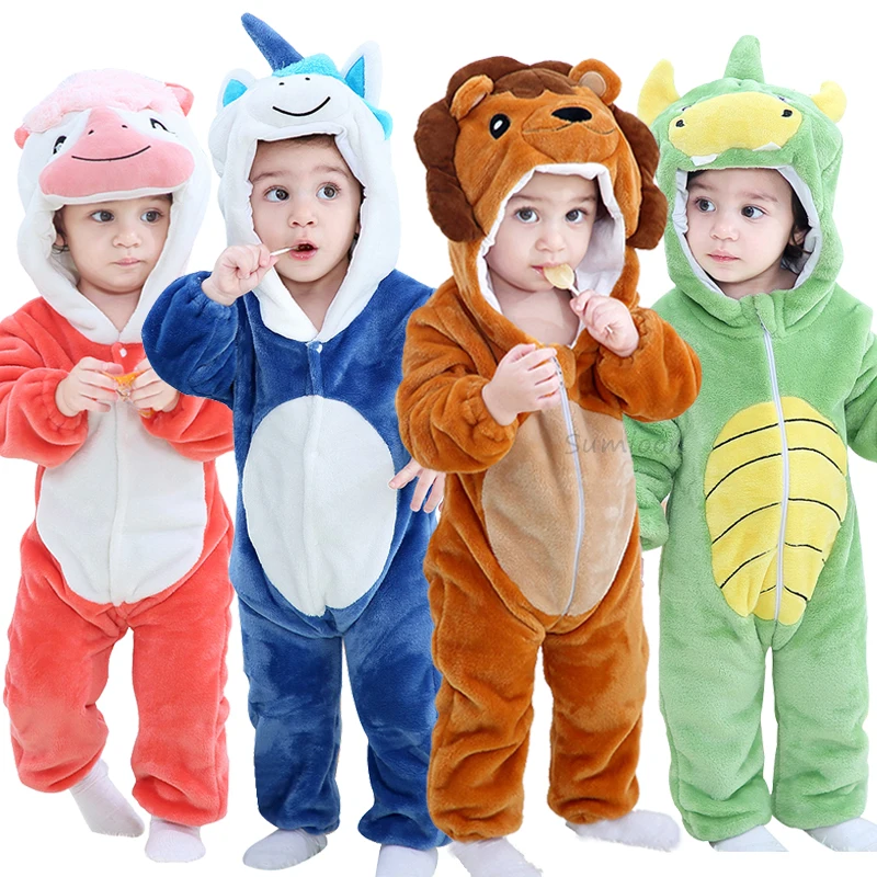 

Детские комбинезоны; Зимняя кигуруми костюм льва для мальчиков и девочек; Набор для малышей с принтом животных; Комбинезоны Детская одежда пижамы для малышей; Комбинезоны для девочек ropa bebe