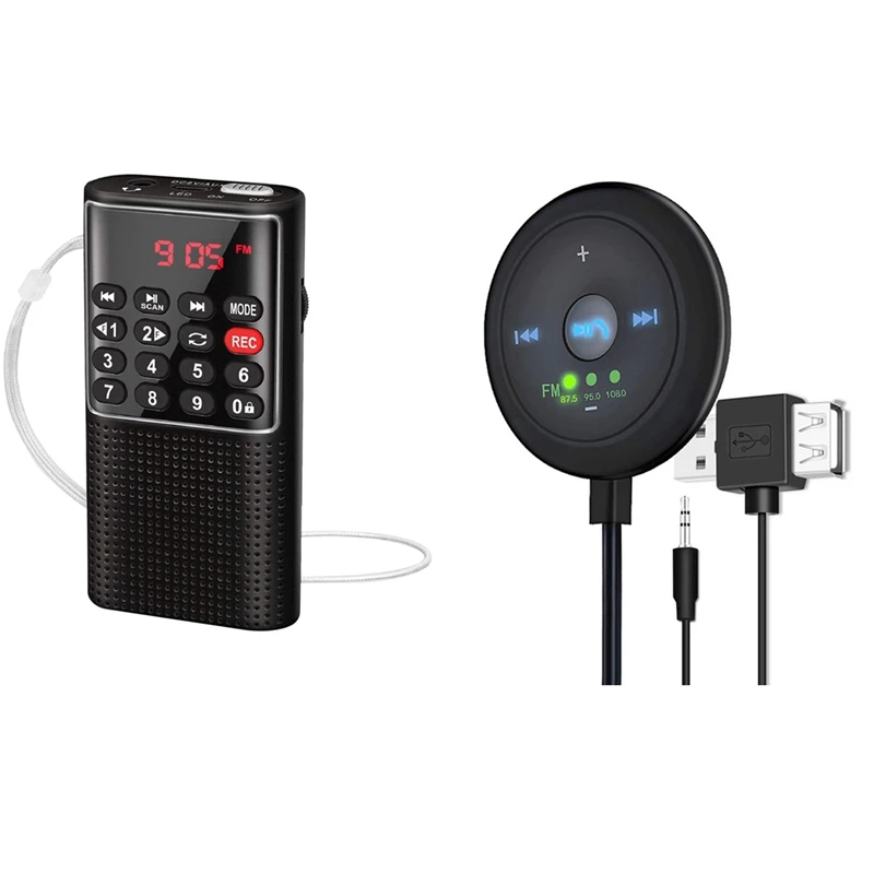 Pocket FM Walkman Radio Portable Battery Radio With Recorder & Bluetooth Car Kit FM Tramsmitter Receiver 3.5Mm
Pocket FM Walkman Radio Portable Battery Radio With Recorder & Bluetooth Car Kit FM Tramsmitter Receiver 3.5Mm