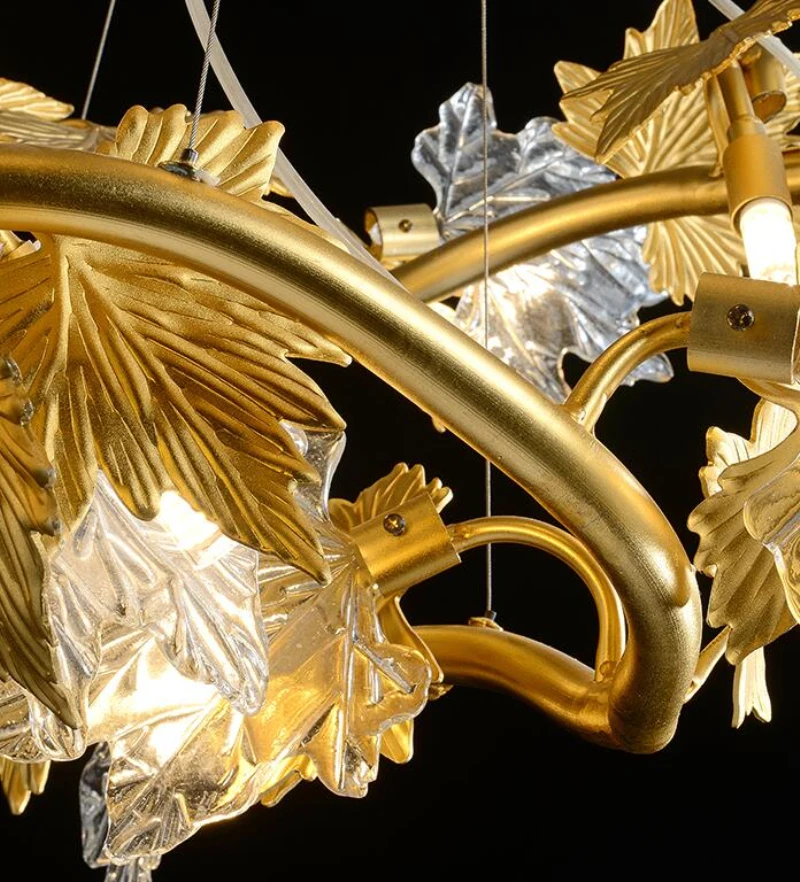 Modern Rouund Crystal LED Chandelier Ceiling Gold Luxury Aluminum Tree Branches Lamp Living Room Restaurant Hotel Chandeliers
Modern Rouund Crystal LED Chandelier Ceiling Gold Luxury Aluminum Tree Branches Lamp Living Room Restaurant Hotel Chandeliers