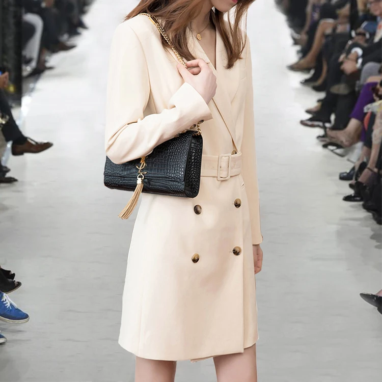 Blazer Dress Women Slim Long Sleeve Office Ladies Work Business Formal Runway Designer High Quality Vestidos Button With Belt
Blazer Dress Women Slim Long Sleeve Office Ladies Work Business Formal Runway Designer High Quality Vestidos Button With Belt