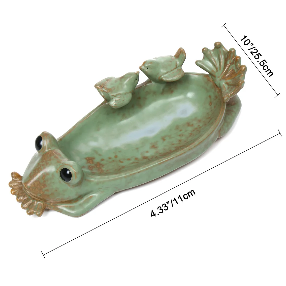Bird FeederSucculent Planters Tray Garden Accessories Round Frog Shape Bird Bath Bowl Ornament Color Glaze Ceramic Pot
Bird FeederSucculent Planters Tray Garden Accessories Round Frog Shape Bird Bath Bowl Ornament Color Glaze Ceramic Pot