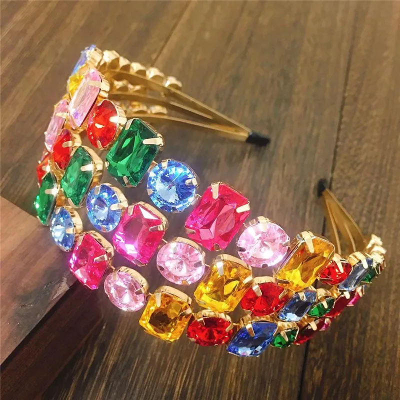 4 Styles Full Crystal Colorful Baroque Headband For Women Sparkly Three-in-one Black Rhinestones Hairbands Hair Accessories
4 Styles Full Crystal Colorful Baroque Headband For Women Sparkly Three-in-one Black Rhinestones Hairbands Hair Accessories