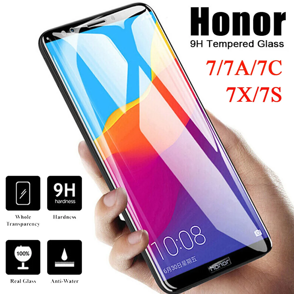 

Изогнутое закаленное стекло 9D для huawei Honor 7X 7A 7C Pro honor7a honor7c, защита экрана Honor 7 A 7C 7X, защитное безопасное стекло