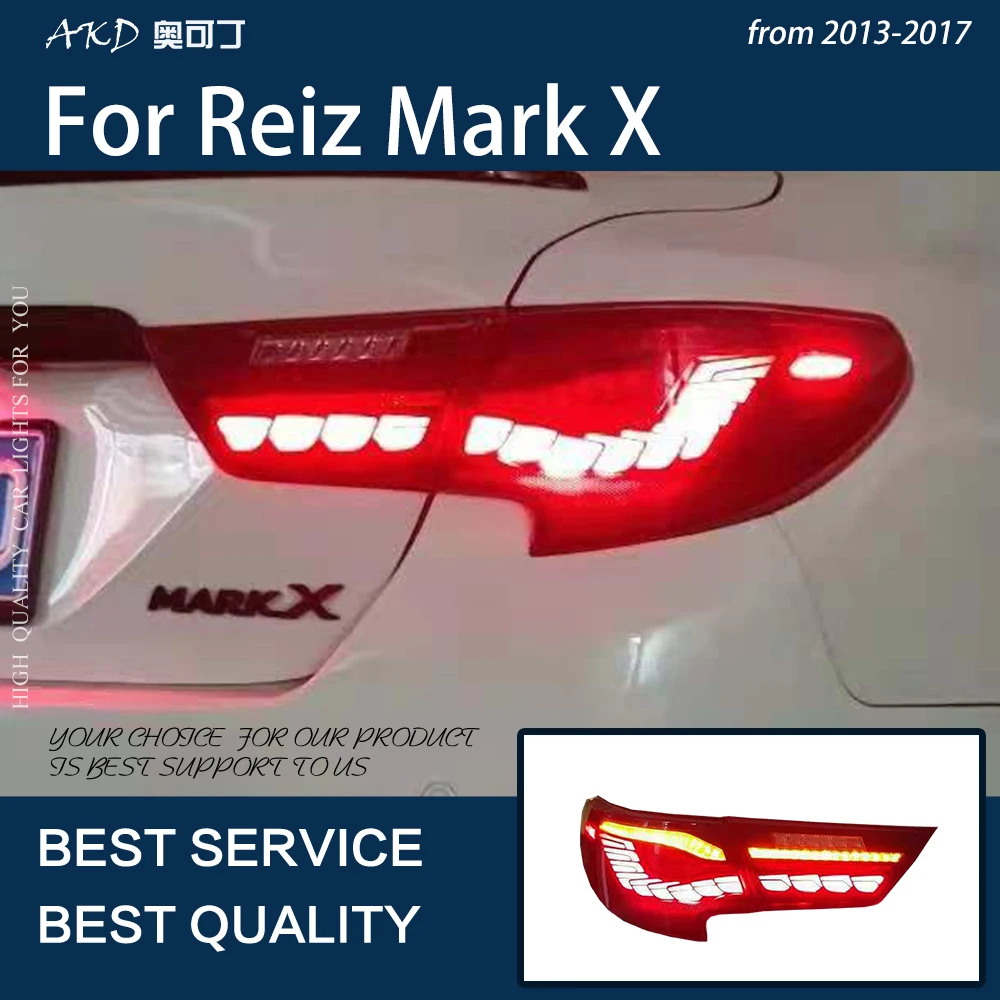 AKD Car Styling For Reiz Mark X 2013-2016 LED Dynamic Taillight Rear Fog Lamp Turn Signal Light Highlight Reversing and Brake
AKD Car Styling For Reiz Mark X 2013-2016 LED Dynamic Taillight Rear Fog Lamp Turn Signal Light Highlight Reversing and Brake