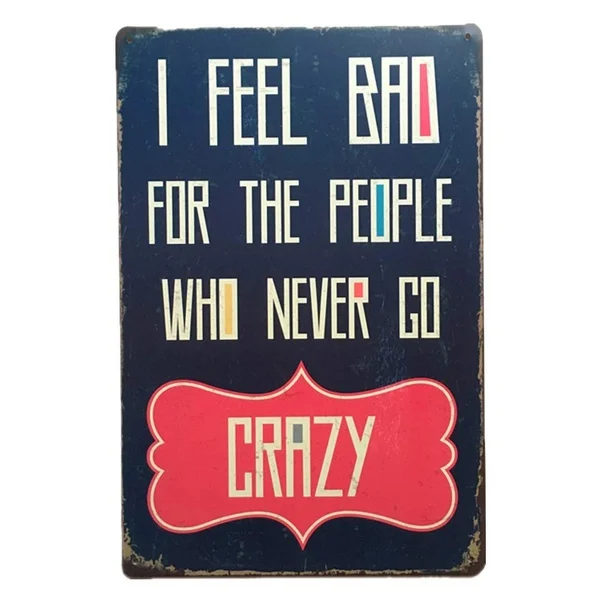 Feel People Retro tin sign nostalgic ornament metal poster garage art deco bar cafe shop
Feel People Retro tin sign nostalgic ornament metal poster garage art deco bar cafe shop