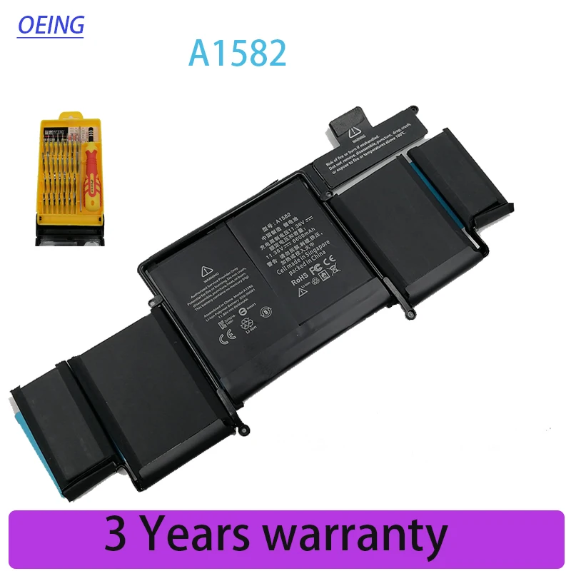 Аккумулятор opee A1582 для macbook pro 13 ''A1502, аккумулятор 2015 retina 74,9 Вт/ч, базовые винты, Бесплатные инструменты
Аккумулятор opee A1582 для macbook pro 13 ''A1502, аккумулятор 2015 retina 74,9 Вт/ч, базовые винты, Бесплатные инструменты