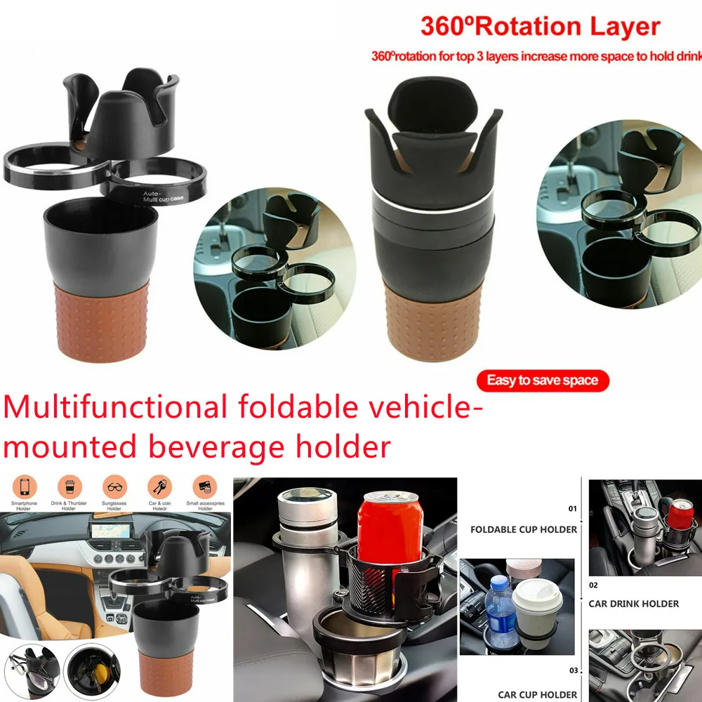 Multifunctional Foldable Vehicle-Mounted Beverage Holder Folding Car Cup Holder Black Multi-Function Beverage Holder
Multifunctional Foldable Vehicle-Mounted Beverage Holder Folding Car Cup Holder Black Multi-Function Beverage Holder