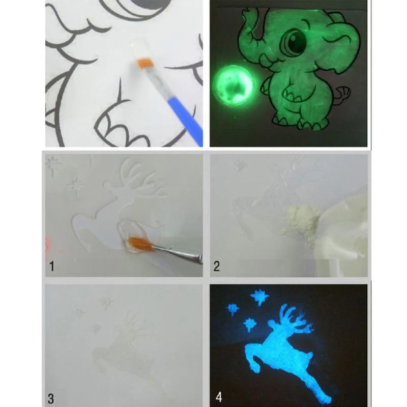 

G2AF 12Color 40g Luminous Resin Pigment Kit Glow In the Dark Powder Pigment Kit Craft