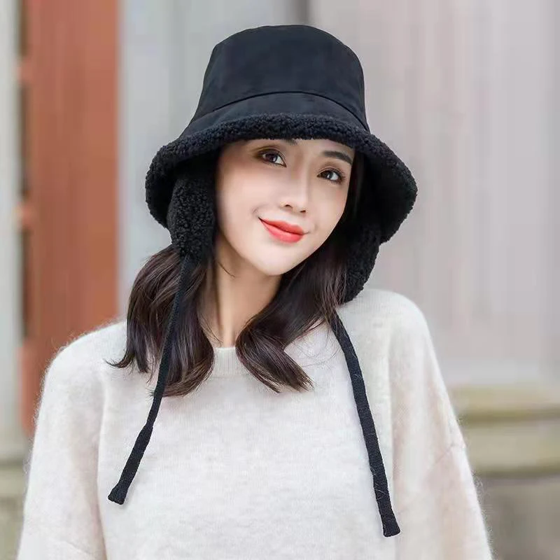 5 Colors Double-sided Plus Fleece Ear Protection Bucket Hat Solid Unisex Lamb Fur Winter Autum Outdoor Warm Fisherman Cap
5 Colors Double-sided Plus Fleece Ear Protection Bucket Hat Solid Unisex Lamb Fur Winter Autum Outdoor Warm Fisherman Cap