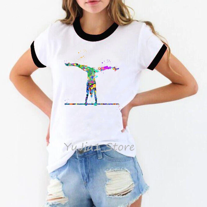 Ropa mujer 2021 harajuku kawaii t shirt women watercolor Gymnast Printed tshirt femme white summer t-shirt girls cut tops tees
Ropa mujer 2021 harajuku kawaii t shirt women watercolor Gymnast Printed tshirt femme white summer t-shirt girls cut tops tees