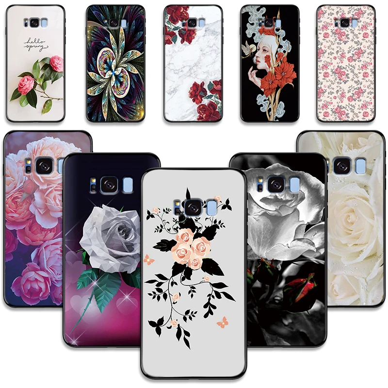 Чехол для samsung A20 A 20 A20S мягкий чехол из ТПУ с фиолетовым цветком A20E E телефона