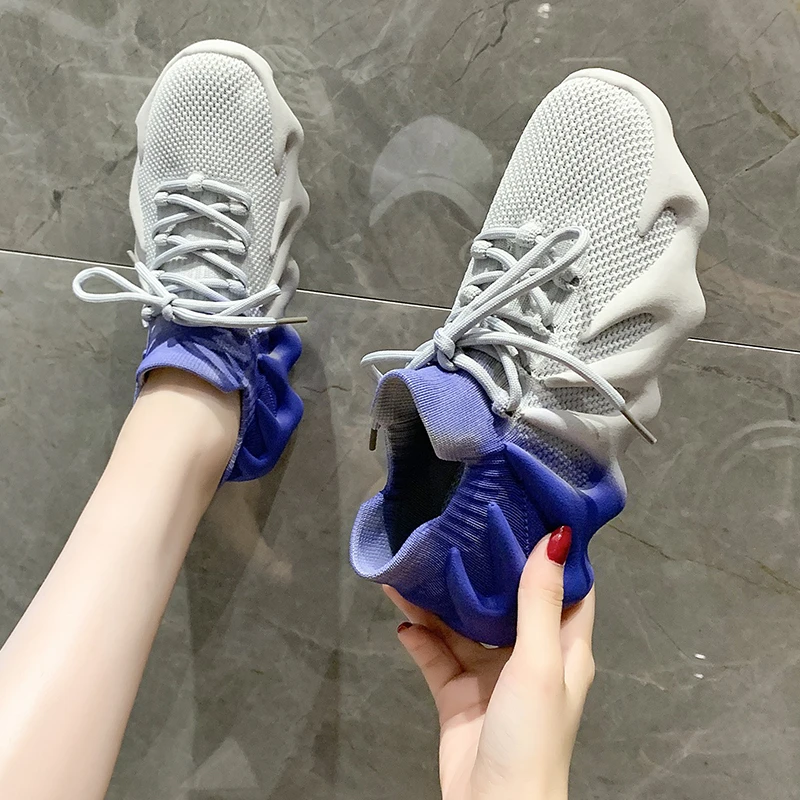 Women's Sneakers 2021 Spring Autumn New Fashion Women Lace Up Flat Sport Shoes Mesh Students Knitting Sock Shoes Zapato Mujer
Women's Sneakers 2021 Spring Autumn New Fashion Women Lace Up Flat Sport Shoes Mesh Students Knitting Sock Shoes Zapato Mujer