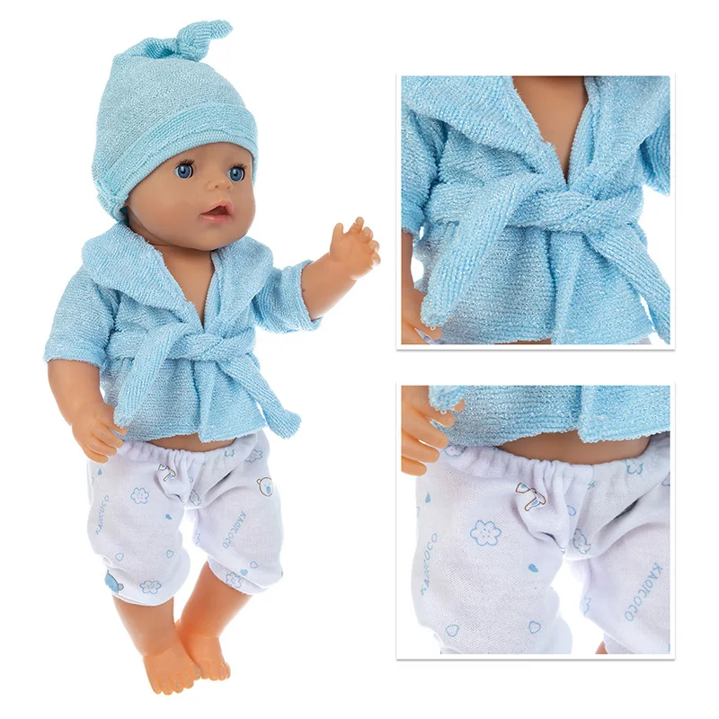 Born New Baby Fit 17 inch 43cm Doll Clothes Doll Hat + shirt + pants 3-piece Pajamas Accessories For Baby Gift
Born New Baby Fit 17 inch 43cm Doll Clothes Doll Hat + shirt + pants 3-piece Pajamas Accessories For Baby Gift