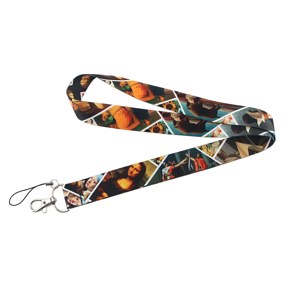 20pcs/lot G1763 Cartoon Art Oil Painting Keychains For Women Lanyard For Keys ID Card Gym Mobile Phone Badge Holder Hang Rope
20pcs/lot G1763 Cartoon Art Oil Painting Keychains For Women Lanyard For Keys ID Card Gym Mobile Phone Badge Holder Hang Rope