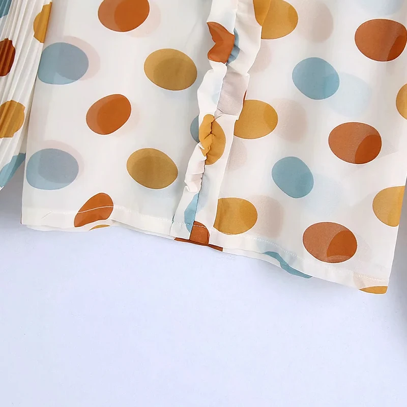 Women's Blouses O Neck Long Sleeves Shirts Mujer Blusas Polka Dot Femme Sweet Casual Blouse Bow Clothing Elegant Tops Za Loose 
Women's Blouses O Neck Long Sleeves Shirts Mujer Blusas Polka Dot Femme Sweet Casual Blouse Bow Clothing Elegant Tops Za Loose