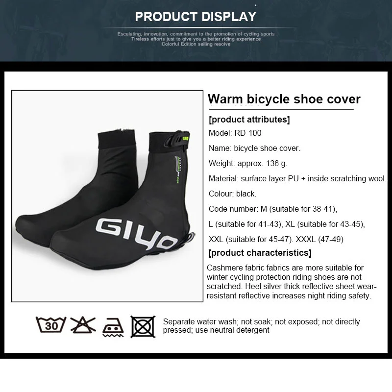 Winter Cycling Boot Covers Shoe Covers Warm Thermal Neoprene Overshoes Waterproof Toe Sport Cycling Shoe Covers Booties
Winter Cycling Boot Covers Shoe Covers Warm Thermal Neoprene Overshoes Waterproof Toe Sport Cycling Shoe Covers Booties