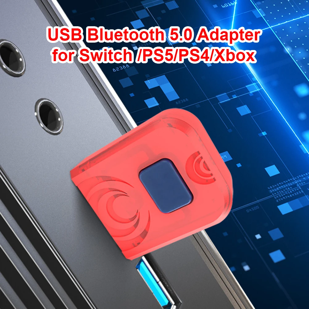 Беспроводной USB-адаптер Bluetooth 5 0 для Nintendo Switch PS5 контроллера Xbox геймпада Aux ПК аудио