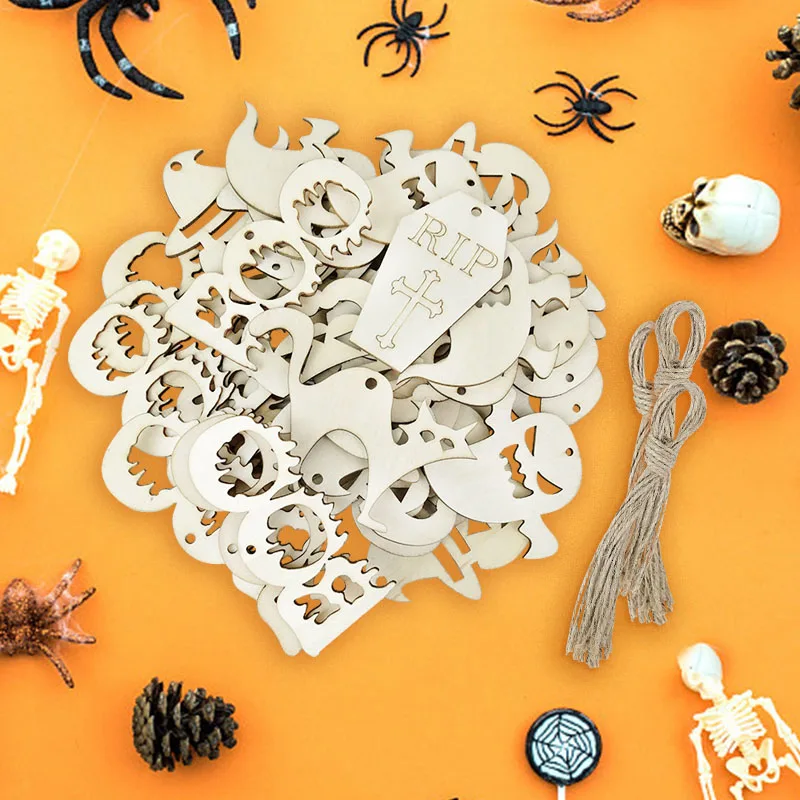 10pcs Happy Halloween Wooden Pendant Decorative Pumpkin Bat Spider Ghost Wood Slices Halloween Party DIY Hanging Decor Supplies
10pcs Happy Halloween Wooden Pendant Decorative Pumpkin Bat Spider Ghost Wood Slices Halloween Party DIY Hanging Decor Supplies