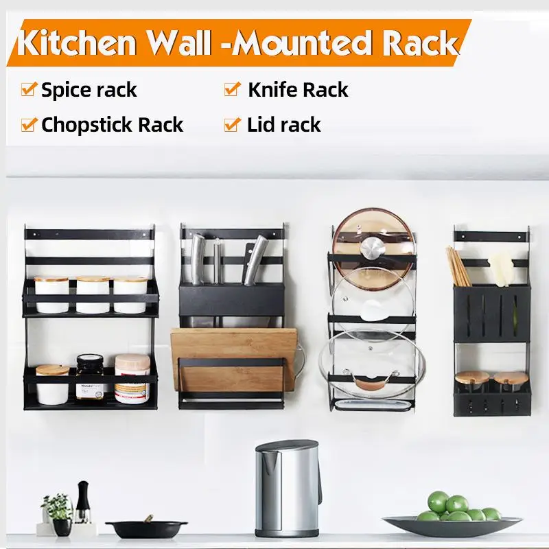 Wall Mounted Storage Holder Stainless Steel Kitchen Seasoning Rack Shelf Bathroom Toiletries Holder Home Organization Shelves
Wall Mounted Storage Holder Stainless Steel Kitchen Seasoning Rack Shelf Bathroom Toiletries Holder Home Organization Shelves