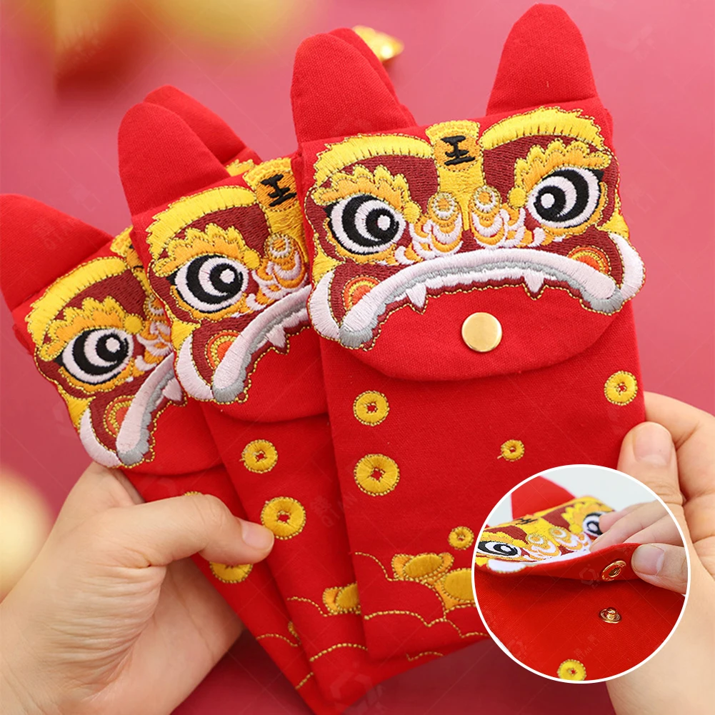 Chinese Red Envelopes HongBao Gift Wrap Bag Embroidery Tiger Lucky Money Pockets for New Year 2022 Spring Festival Decorations
Chinese Red Envelopes HongBao Gift Wrap Bag Embroidery Tiger Lucky Money Pockets for New Year 2022 Spring Festival Decorations