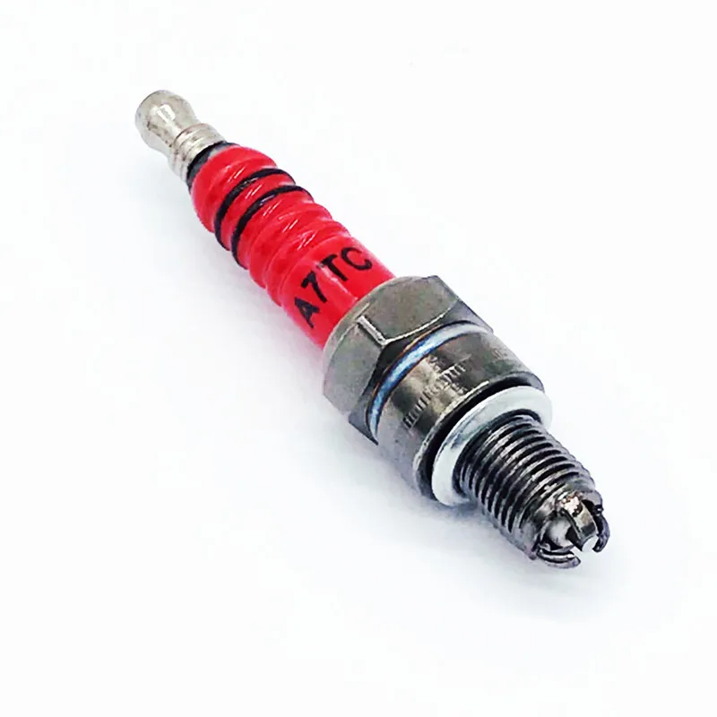 1pc Motorcycle Spark Plug CR7HSA ATRTC High Performance 3-Electrode For GY6 50cc-150cc Scooter Motorcycle 10mm Spark Plug
1pc Motorcycle Spark Plug CR7HSA ATRTC High Performance 3-Electrode For GY6 50cc-150cc Scooter Motorcycle 10mm Spark Plug