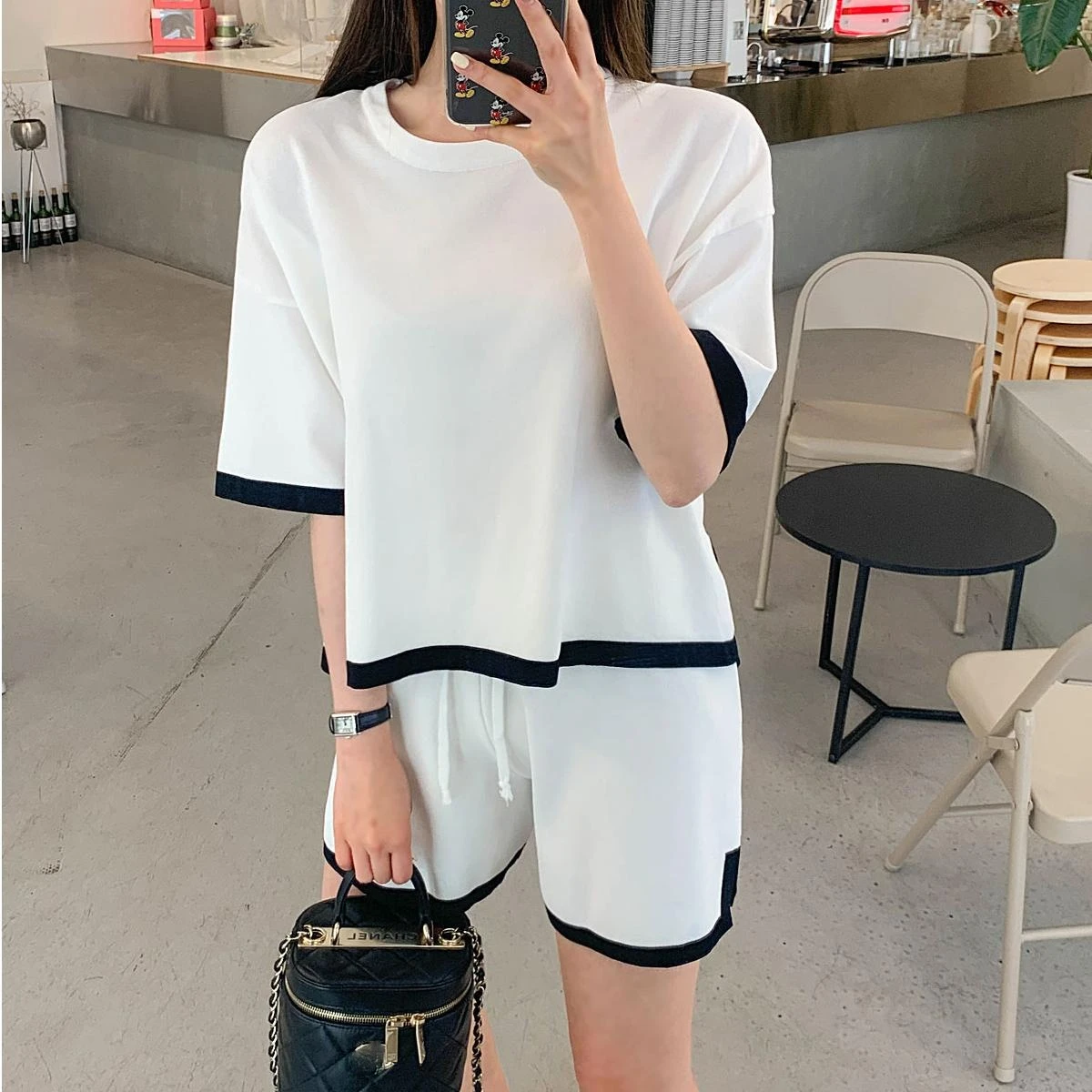 2 Piece Sets Womens Outfits Spring Women T-Shirt short Sleeve High Waist shorts Wide Leg Womens Trousers Two Piece Set Office
2 Piece Sets Womens Outfits Spring Women T-Shirt short Sleeve High Waist shorts Wide Leg Womens Trousers Two Piece Set Office