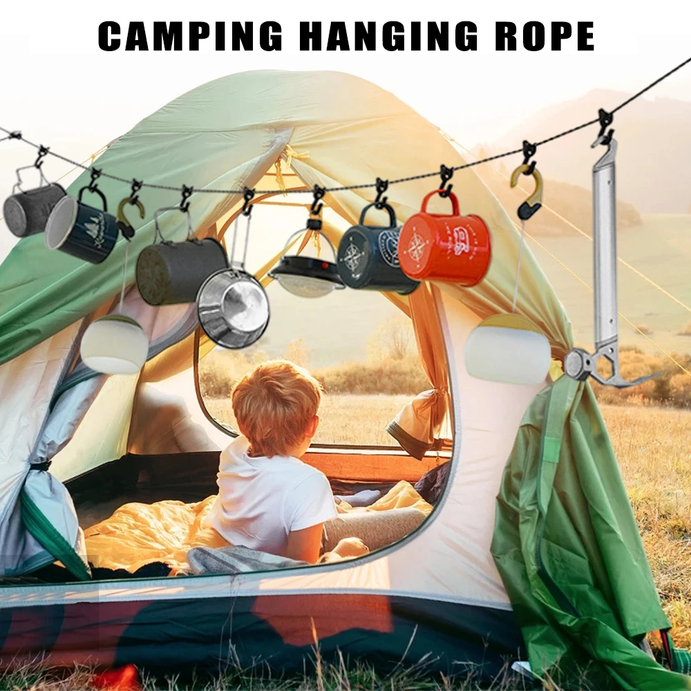 Outdoor Camping Tent Accessories Camping Hanging Rope Tent Clotheline Camping Hook Camping Tent Accessories Camping Equipment
Outdoor Camping Tent Accessories Camping Hanging Rope Tent Clotheline Camping Hook Camping Tent Accessories Camping Equipment