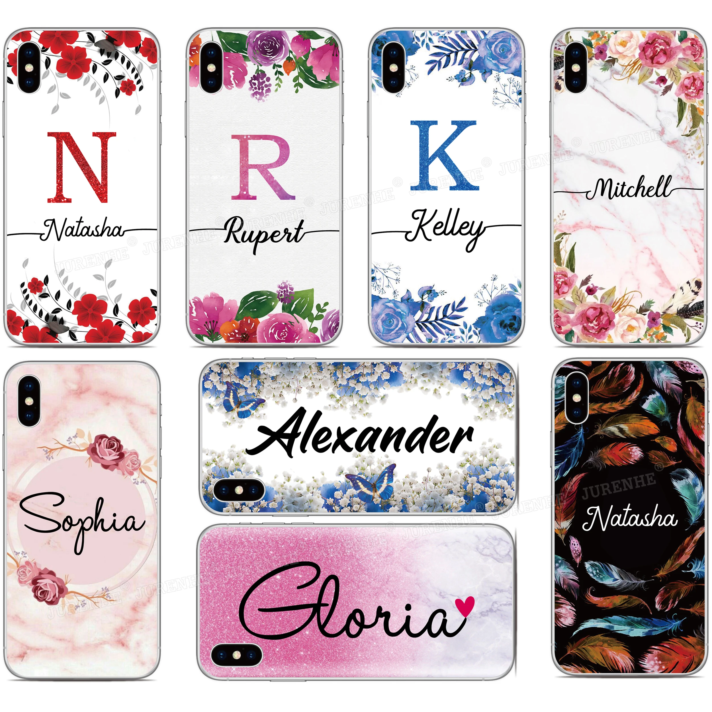 

Personalized Custom Made Name Phone Case For OPPO A92S A91 F15 A52 A72 A92 AX5S A11X AX7 A5S A31 A8 A9 A5 2020 Customize Cover