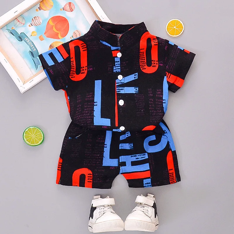 New Children Clothing Boys Summer Short-sleeved Shirt Suit Beach Fashion Children Baby Summer Two-piece Suit
New Children Clothing Boys Summer Short-sleeved Shirt Suit Beach Fashion Children Baby Summer Two-piece Suit