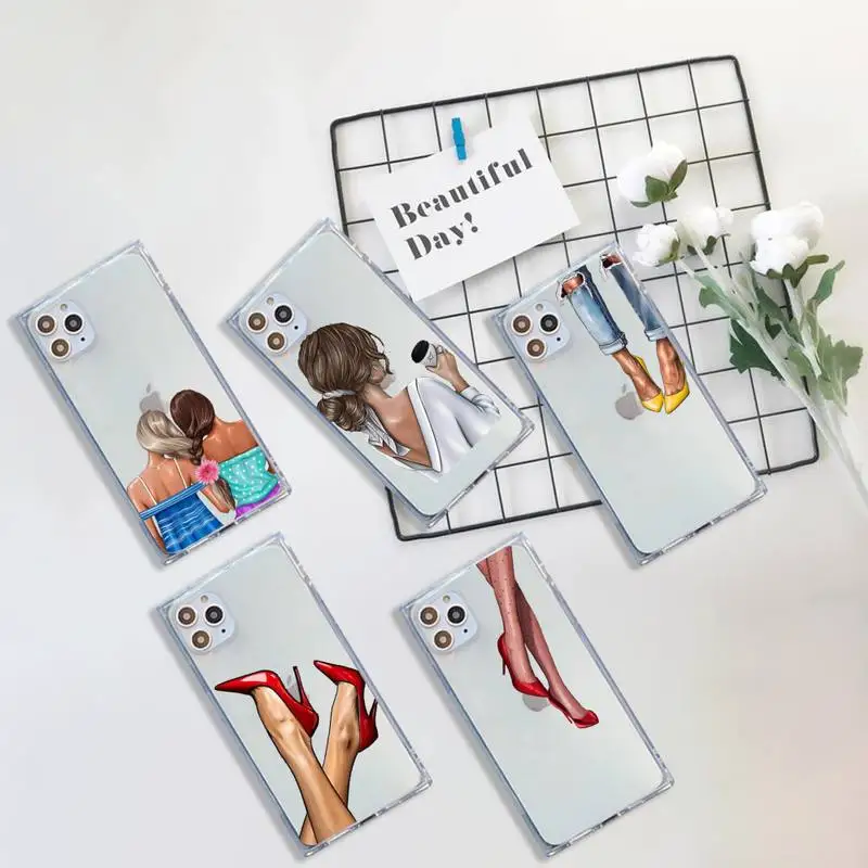 Fashion coffee women Cover Phone Case For iPhone 7 8 11 12 X XS XR MINI Pro Max Plus Clear Square Transparent
Fashion coffee women Cover Phone Case For iPhone 7 8 11 12 X XS XR MINI Pro Max Plus Clear Square Transparent