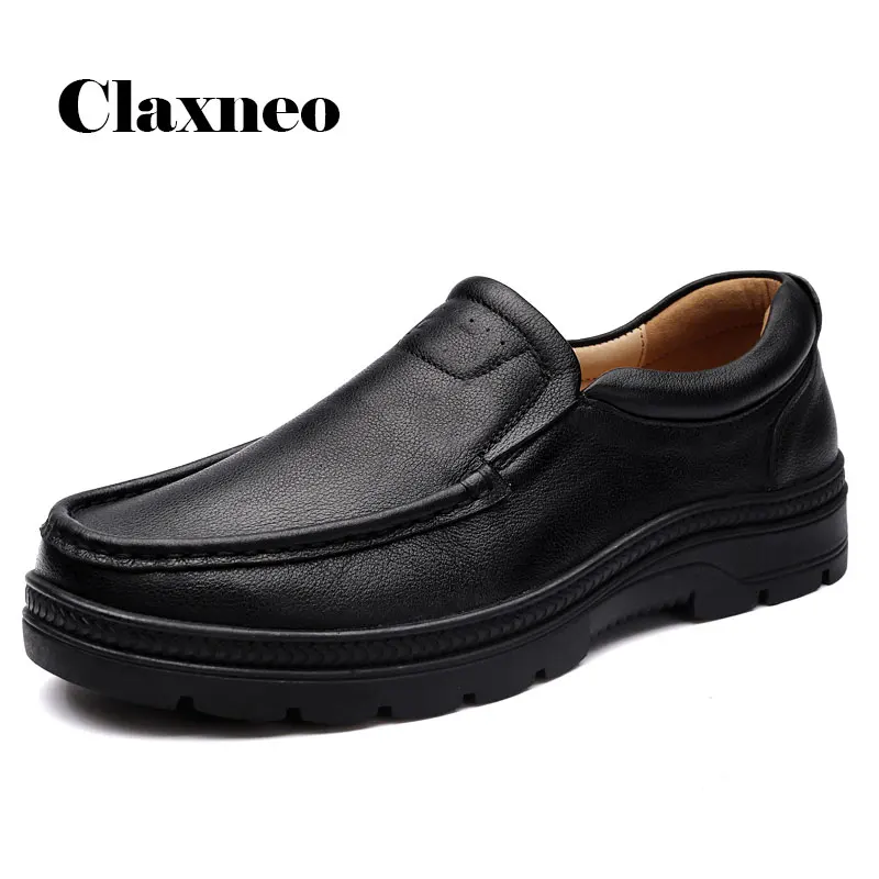 Фото CLAXNEO мужские кожаные туфли модельные из натуральной кожи - купить