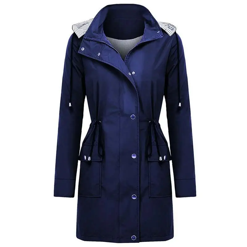 Autumn Outdoor Hooded Rain Coat Waterproof Coat Ladies Winter Hiking Windproof Trench Coat Trench Coat Women Female Windbreaker
Autumn Outdoor Hooded Rain Coat Waterproof Coat Ladies Winter Hiking Windproof Trench Coat Trench Coat Women Female Windbreaker