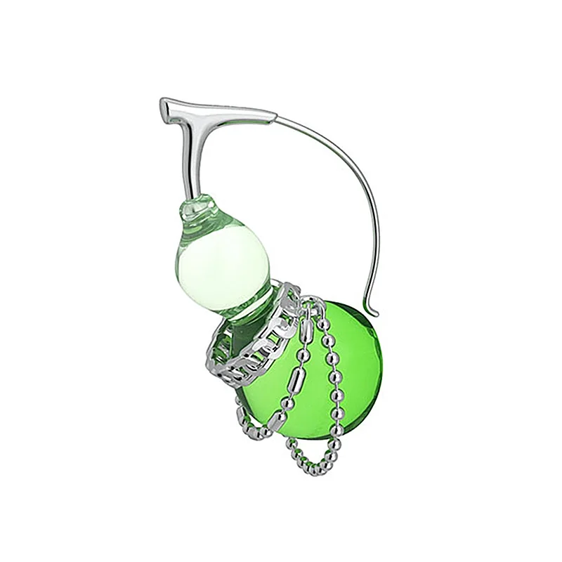 XIALUOKE Retro Metal Beaded Chain Tassel Earclip Crystal Green Glass Gourd Earrings For Women Personality Joker Ear Jewelry
XIALUOKE Retro Metal Beaded Chain Tassel Earclip Crystal Green Glass Gourd Earrings For Women Personality Joker Ear Jewelry
