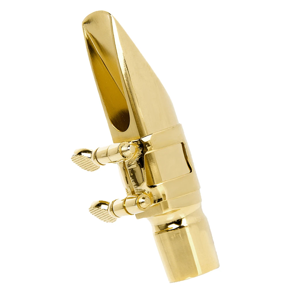 Professional Alto Sax Saxophone Mouthpiece #6 Metal Cap Ligature Gold Plated 
Professional Alto Sax Saxophone Mouthpiece #6 Metal Cap Ligature Gold Plated