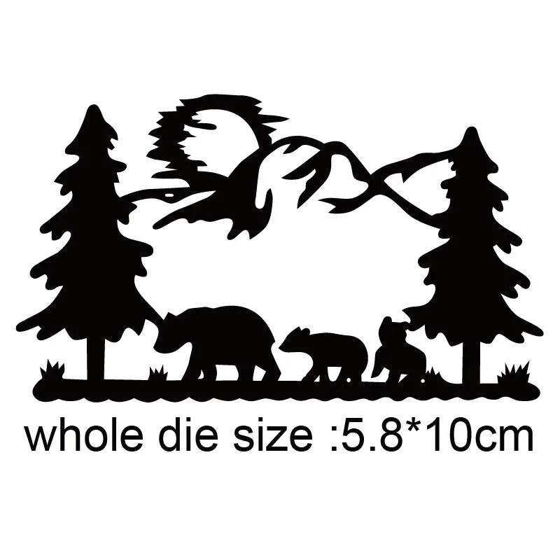 Bear family mountain Metal Cutting Die Stencils for DIY Scrapbooking Album Decorative Embossing Hand-on Paper Craft Cards
Bear family mountain Metal Cutting Die Stencils for DIY Scrapbooking Album Decorative Embossing Hand-on Paper Craft Cards
